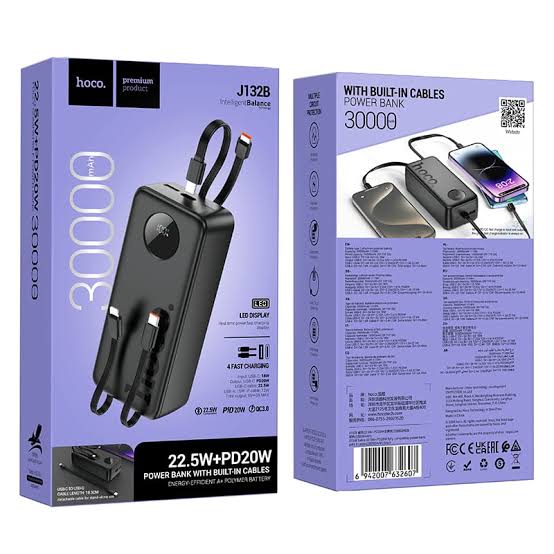Power Bank hoco J32B 30000mah